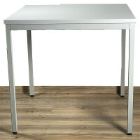 Tisch-1, 4-Fußgestell, Platte 25mm, verschiede Dekore/Größen