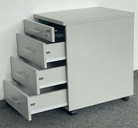 Rollcontainer HO, Tiefe 50cm, 3 Schübe/1Schub+1HR