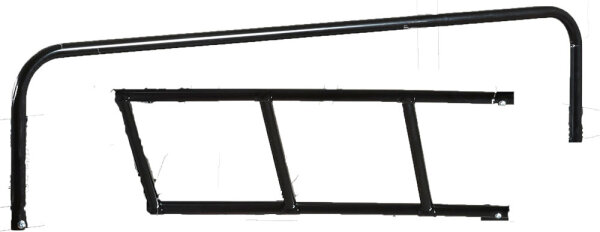 Absturzsicherungen vorn, hinten, Leiter für Etagenbett-1, 190cm, schwarz