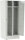 Spind 80cm Breite, 2 Türen, 1/2 Schlösser