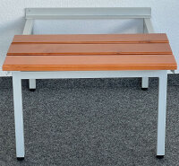 Sitzbank-2 mit Spind-Gestell, Spind-Breite 60cm, RAL 7035/Buche