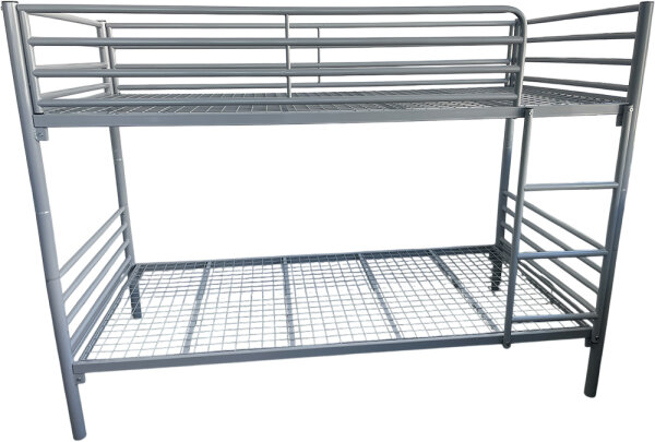 Etagenbett-3 TR 90x190 / 90x200cm, RAL 9006, TÜV DIN EN 747-1/-2