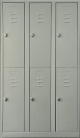 Schließfachschrank-2, 2/4/6 Türen, Sockel, Breiten 35/70/105cm
