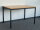 Tisch-1,  4-Fußgestell - 75cm Höhe, 120x80x75cm, RAL 7021/Buche