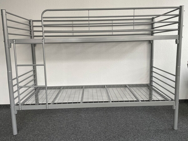 Etagenbett-4 CN 90x190/90x200cm, RAL 9006 - TÜV nach DIN 747-1/-2