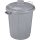 Mülleimer 23 Liter mit Deckel, grau/schwarz